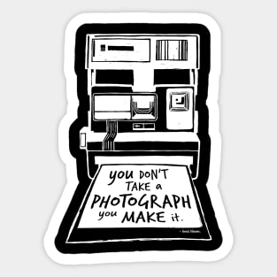 Camera Photography Lover Inspirational Quote Sticker